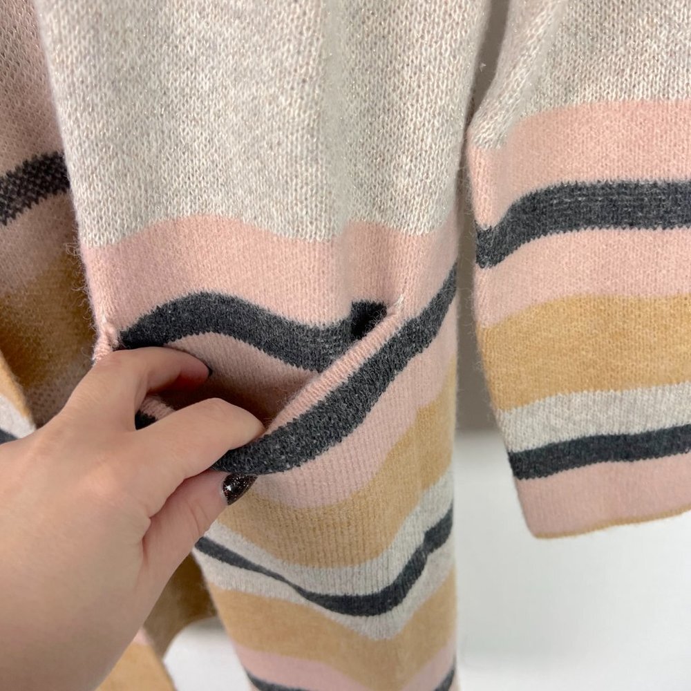 NWOT Stitch Fix Fortune & Ivy Striped Long Sleeve Open Cardigan Sweater Medium M - Picture 4 of 9